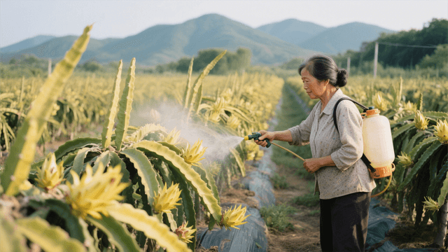Dragon fruit plant care and growth